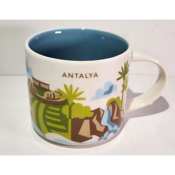 Starbucks City Mug Cup Coffee You Are Here Series TURKEY ANTALYA 14oz / NWOB - Picture 2 of 7